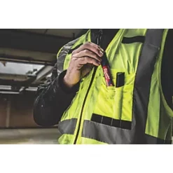 Milwaukee Premium Hi-Vis Vest Yellow Small / Medium 38" Chest 7 Milwaukee Premium Hi-Vis Vest Yellow Small / Medium 38" Chest -Workwear Accessories Shop 164PP A2
