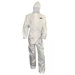 Honeywell Mutex 2 Disposable Coverall White XX Large 46-49" Chest 31" L 2 Honeywell Mutex 2 Disposable Coverall White XX Large 46-49" Chest 31" L