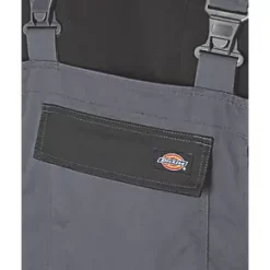 Dickies Everyday Bib & Brace Boiler Suit/Coverall Grey/Black Small 30-32" W 31" L -Workwear Accessories Shop 219RK A2