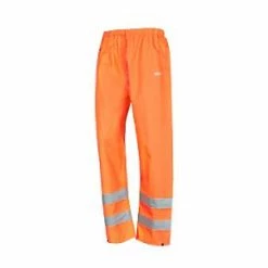 Site Huske Hi-Vis Over Trousers Elasticated Waist Orange Large 26" W 44" L