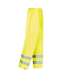 Site Huske Hi-Vis Over Trousers Elasticated Waist Yellow Large 26" W 44" L -Workwear Accessories Shop 264XR A3