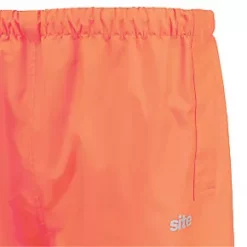 Site Huske Hi-Vis Over Trousers Elasticated Waist Orange Medium 25" W 43" L -Workwear Accessories Shop 321XR A5