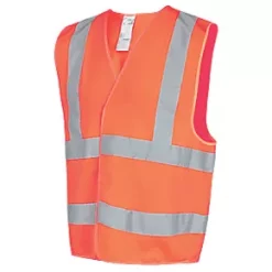 Site Rushton Hi-Vis Waistcoat Orange XX Large / XXX Large 52" Chest
