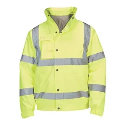 Hi-Vis Bomber Jacket Yellow XX Large 56" Chest