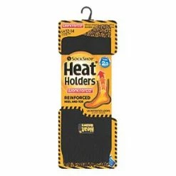 SockShop Heat Holders Reinforced Socks Black Size 12-14