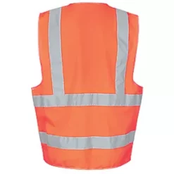 Site Rushton Hi-Vis Waistcoat Orange Small / Medium 48" Chest -Workwear Accessories Shop 611XR A2