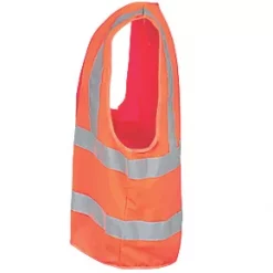 Site Rushton Hi-Vis Waistcoat Orange Small / Medium 48" Chest -Workwear Accessories Shop 611XR A4