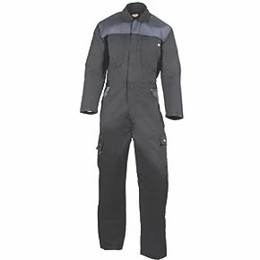 Dickies Everyday Boiler Suit/Coverall Black Grey Medium 34-40" Chest 30" L 4 Dickies Everyday Boiler Suit/Coverall Black Grey Medium 34-40" Chest 30" L - Image 2