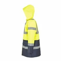 Site Shackley Hi-Vis Traffic Jacket Yellow/Navy Large 54" Chest -Workwear Accessories Shop 666XR A4