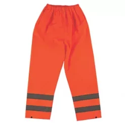 Hi-Vis Reflective Trousers Elasticated Waist Orange XX Large 28-50" W 31" L