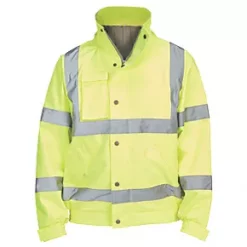 Hi-Vis Lightweight Bomber Jacket Yellow X Large 52" Chest