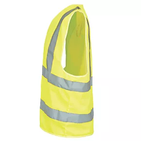 Site Rushton Hi-Vis Waistcoat Yellow Small / Medium 48" Chest 6 Site Rushton Hi-Vis Waistcoat Yellow Small / Medium 48" Chest - Image 5