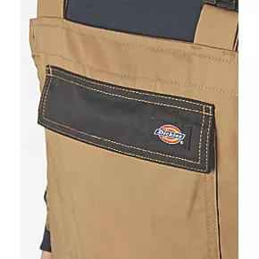 Dickies Everyday Bib & Brace Boiler Suit/Coverall Khaki/Black Small 30-32" W 31" L 5 Dickies Everyday Bib & Brace Boiler Suit/Coverall Khaki/Black Small 30-32" W 31" L - Image 3