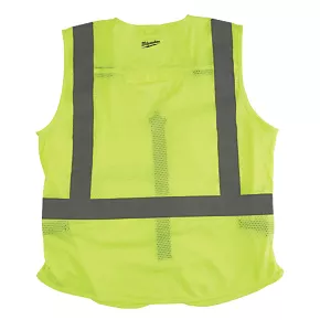 Milwaukee Hi-Vis Vest Yellow Large / X Large 41" Chest 4 Milwaukee Hi-Vis Vest Yellow Large / X Large 41" Chest - Image 2