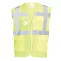 Hi-Vis Multi-Pocket Waistcoat Yellow XX Large / XXX Large 51 3/4" Chest