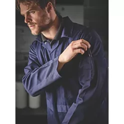 Site Hammer Coverall Navy Large 53" Chest 31" L 10 Site Hammer Coverall Navy Large 53" Chest 31" L -Workwear Accessories Shop 9488D A2