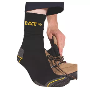 CAT Work Boot Socks Black Size 6-11 3 Pairs 4 CAT Work Boot Socks Black Size 6-11 3 Pairs - Image 2