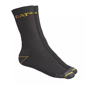 CAT Work Boot Socks Black Size 6-11 3 Pairs 6 CAT Work Boot Socks Black Size 6-11 3 Pairs - Image 4