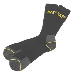 Workwear Accessories Shop 27 CAT Work Boot Socks Black Size 6-11 3 Pairs